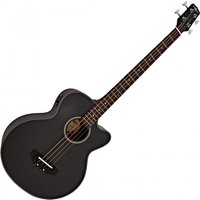 Electro Acoustic Bass Guitar by Gear4music Black