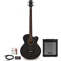 Electro Acoustic Bass Guitar Black + 35W Amp Pack