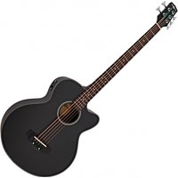 Electro Acoustic 5 String Bass Guitar by Gear4music Black - Nearly New