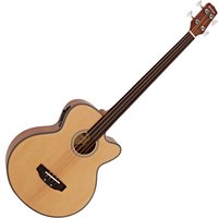 Electro Acoustic Fretless Bass Guitar by Gear4music - Nearly New