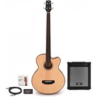 Electro Acoustic Fretless Bass Guitar + 35W Amp Pack