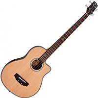 Roundback Electro Acoustic Bass Guitar by Gear4music