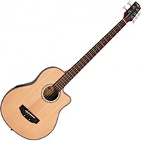 Roundback Electro Acoustic 5 String Bass Guitar by Gear4music