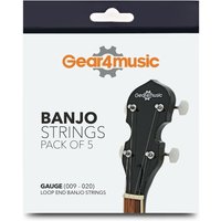 5 String Banjo Strings by Gear4music