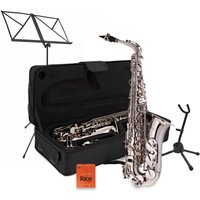 Alto Saxophone Complete Package Nickel