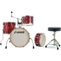 Sonor AQX 18 Jazz Shell Pack w/Free Throne Red Moon Sparkle