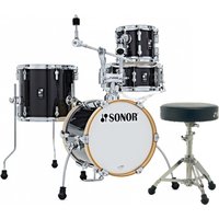 Sonor AQX 14 Micro Shell Pack w/Free Throne Black Midnight Sparkle