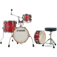 Sonor AQX 14 Micro Shell Pack w/Free Throne Red Moon Sparkle