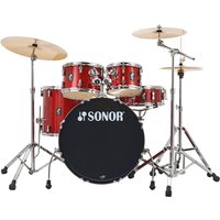 Sonor AQX 22 5pc Drum Kit w/Hardware Red Moon Sparkle