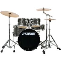 Read more about the article Sonor AQX 20 5pc Drum Kit w/Hardware Black Midnight Sparkle
