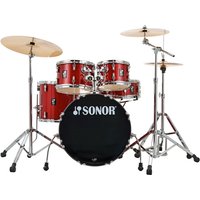 Read more about the article Sonor AQX 20 5pc Drum Kit w/Hardware Red Moon Sparkle