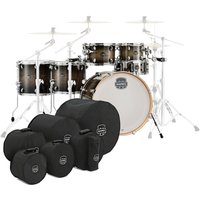 Mapex Armory 22 LA Fusion 6pc Shell Pack w/Bag Set Black Dawn