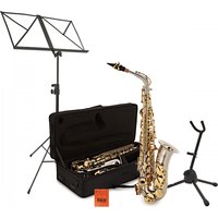 Alto Saxophone Complete Package Nickel & Gold