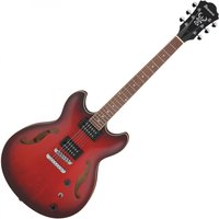 Ibanez AS53 Semi Hollowbody Sunburst Red Flat