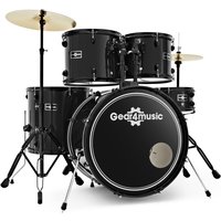 BDK-1 Full Size Starter Drum Kit by Gear4music Black