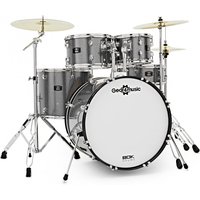 BDK-22 Expanded Rock Drum Kit by Gear4music Silver Sparkle