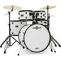 BDK-22 Expanded Rock Drum Kit by Gear4music White