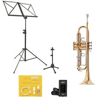 Besson BE110 New Standard Bb Trumpet Package Clear Lacquer