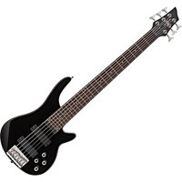 Chicago 6 String Bass Guitar by Gear4music Black