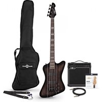 Harlem Z Bass Guitar + 15W Amp Pack Trans Black