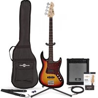 LA II Bass Guitar + 35W Amp Pack Sunburst