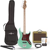 LA II Bass Guitar + Tweed 15W Amp Pack Seafoam Green