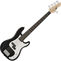 LA 5 String Bass Guitar by Gear4music Black - Nearly New