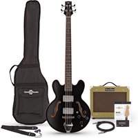 San Francisco Semi Acoustic Bass + SubZero V15B Amp Pack Black