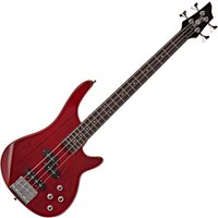 3/4 Chicago Bass Guitar by Gear4music Trans Red