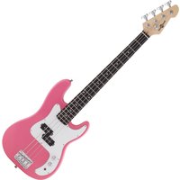 3/4 LA Bass Guitar by Gear4music Pink