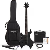 Read more about the article Harlem X Left Handed Bass Guitar + 15W Amp Pack Black