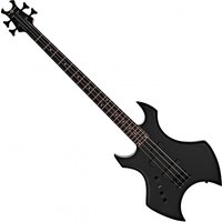 Harlem X Left Handed Bass Guitar by Gear4music Black - Nearly New