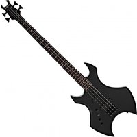 Harlem X Left Handed Bass Guitar by Gear4music Black