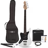 Read more about the article Seattle Left Handed Bass Guitar + 15W Amp Pack White