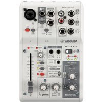 Read more about the article Yamaha AG03 MK2 3 Channel Mixer with USB Interface White