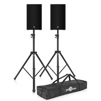 Yamaha DZR10-D Dante 10 Active PA Speaker Pair with Stands