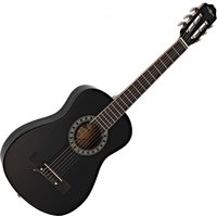 Junior 1/2 Classical Guitar Black by Gear4music