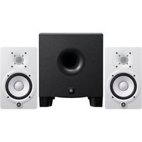 Yamaha HS5 Active Studio Monitors White with HS8 Powered Subwoofer