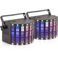Cluster Derby Lights with Strobe by Gear4music Pair