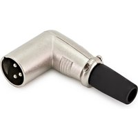 Male XLR Right Angle Connector by Gear4music