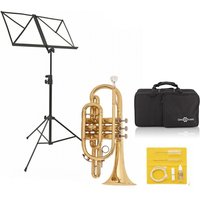 Read more about the article Student Cornet by Gear4music Light Gold + Beginner Pack