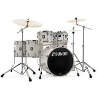 Sonor AQ1 22 6pc Drum Kit Piano White - Free 14 Floor Tom