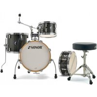 Sonor AQX 16 Jungle Shell Pack w/Free Throne Black Midnight Spkl.