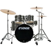 Sonor AQX 20 5pc Drum Kit w/Hardware Black Midnight Sparkle