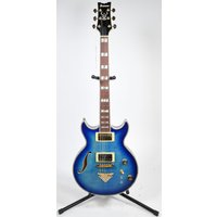 Read more about the article Ibanez AR520HFM Semi Hollowbody Light Blue Burst – Ex Demo