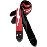 Read more about the article Gibson Regular Safety Guitar Strap Red Lightning Bolt