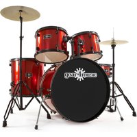 BDK-1 Full Size Starter Drum Kit by Gear4music Red - Nearly New