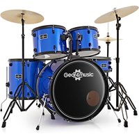 BDK-1plus Full Size Starter Drum Kit by Gear4music Blue