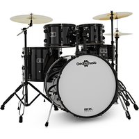 BDK-22 Expanded Rock Drum Kit by Gear4music Black