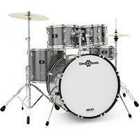 BDK-22 Rock Drum Kit by Gear4music Silver Sparkle